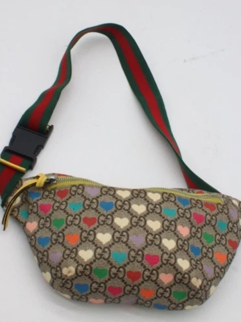 Gucci Kids GG Supreme Hearts Belt Bag